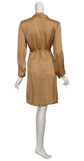 Donna Karan Golden Silk Sleepwear Robe Large 12 14 New