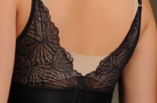 84 New Donna Karan Ethereal Underbust Lace Shaper s Black