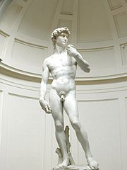 The Statue of David , completed by Michelangelo in 1504, is one of