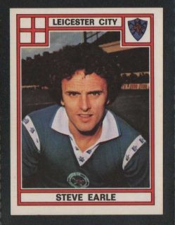 Panini Football 78 190 Leicester City Steve Earle