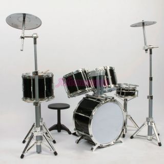 brand new 5 piece jazz drum sets kits black