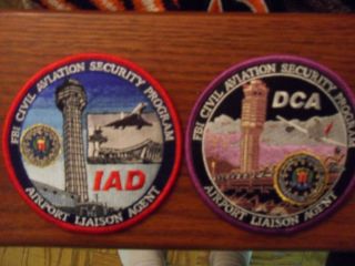  Security Program Patches Airport Liaison DCA Reagan and Dulles
