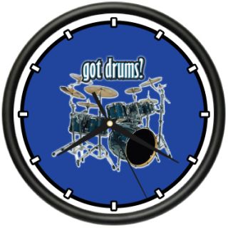 drums wall clock new drum drummer band music gift price