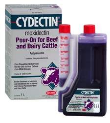 cydectin cattle pour on wormer 1 l otc