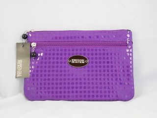 Kenneth Cole Reaction Purple Flat Pouch Cosmetic Bag