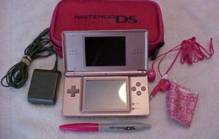  Limited Edition DS Lite Pink Paw Print Bundled with Starter Kit