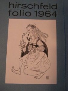  Hirschfeld Folio with 4 Prints Jimmy Durante David Merrick