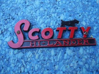  60`s 70`s Serro Scotty Sportsman camper Emblem 4