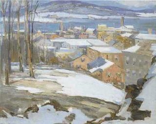 Original Listed Modern American Maine Oil Painting COA