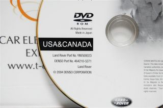 Land Rover Navigation System DVD USA & CANADA Part No. YIW500023