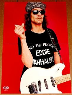 Eddie Van Halen Peavey Wolfgang Guitar Who The F CK Is Tribute Poster