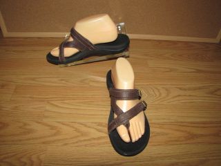 Dr. Andrew Weil Spirit Brown Strappy Orthaheel Sandals Womens 9 Int