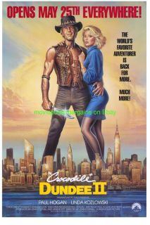 Crocodile Dundee Part II III Movie Poster Paul Hogan