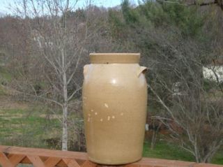 Early Stoneware Edgefield Pottery Churn Jar