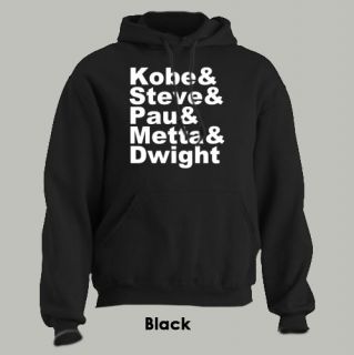 Kobe Steve Pau Metta Dwight Hoodie Lakers Starters All Sizes Colors