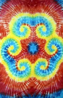 Tie Dye Hippy Tapestry Wallhanging Bedsheet Twin XL New