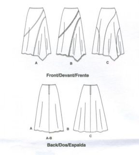 4593_misses_skirt_pattern_asymmetrical_drawing600