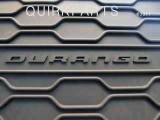 2012 2013 Dodge Durango Rubber Slush Mats Set of 4 Mopar Genuine New