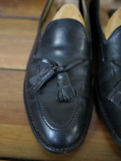 Vtg Allen Edmonds USA Made Grayson Leather Tassel Loafers 9 5 C 43