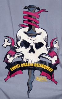 von dutch mechanic work shirt thrill crazed delinquent excellent