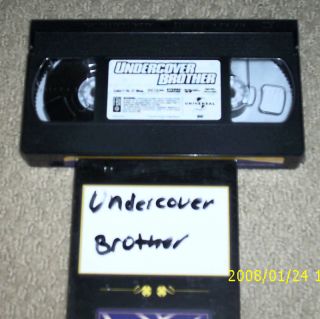 Undercover Brother VHS 2003 Eddie Griffin 096896013637
