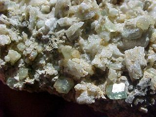  Grossular Garnet Crystals Zoisite VAG Quarry Eden Mills VT