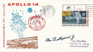 Edgar Mitchell HANDSIGNED Apollo 14 Moonlanding Cover