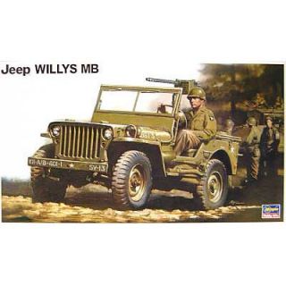 Hasegawa WWII Jeep Willys MB with driver figure model kit 1 24