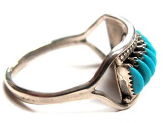 Edith Tsabetsaye Turquoise Needlepoint Ring Collectors
