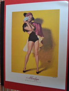 Earl Moran Marilyn Monroe The Spanish Girl 1949 Poster Numbered 24