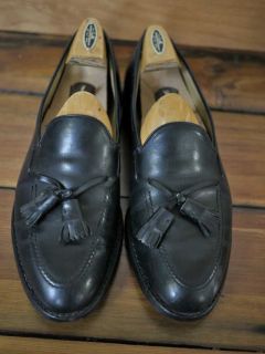 Vtg Allen Edmonds USA Made Grayson Leather Tassel Loafers 9 5 C 43