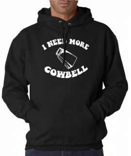 I Need More Cowbell Funny 50 50 Pullover Hoodie