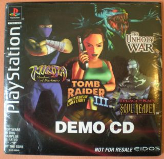 Eidos Demo Disk Sony PlayStation 1 1998 with Sleeve