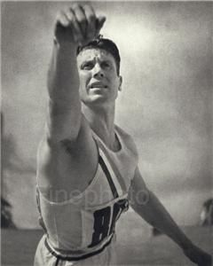 1936 Germany Olympics Tarzan Glenn Morris Track Field Photo Art Leni