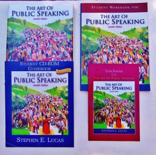The Art of Public Speaking by Stephen E Lucas 2000 Paperback