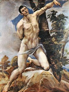 El Grecos St. Sebastian (classic male Religious print)