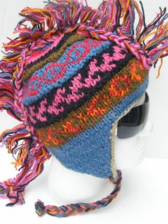  Mohawk Handmade Indian Peruvian Knitting Hat