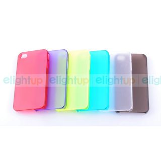 Ultra Thin 0 5mm Frosted Design Protection Case Cover for iPhone 4 4S