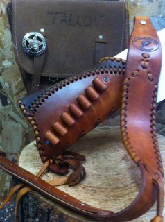 Leather Gun Stock Cover Shell Holder Sling