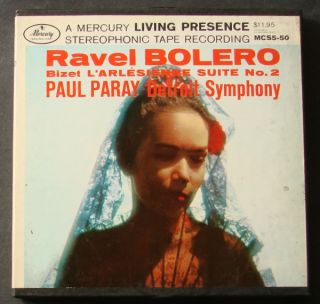 Reel to Reel Tape Paray Ravel Bolero Mercury Living Presence MBS5 50