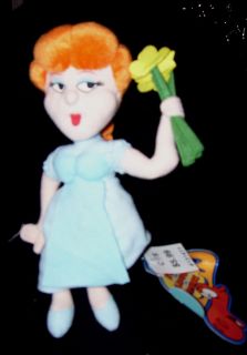 Dudley do Rights Girl Nell Fenwick Stuffed Plush Rocky and Bullwinkle