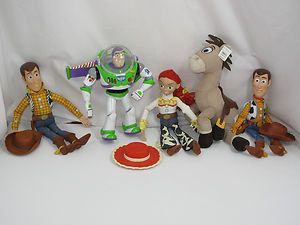 Toy Story Woody and Jessie pull string Dolls bonus Buzz Lightyear And