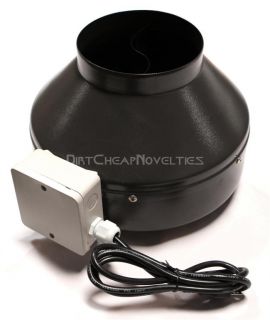 inline exhaust fan for carbon filters