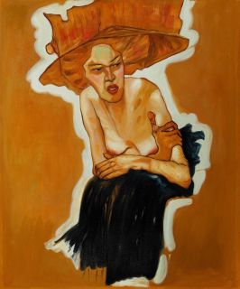  Wall Canvas Art Oil Painting 20 24 Scornful Woman Egon Schiele