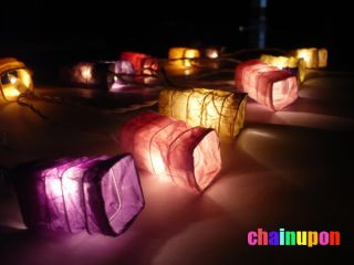 20 Chinese Paper Lantern String Party Patio Home Lights