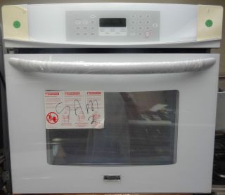 Kenmore Elite 30 Inch White Electric Self Clean Single Wall Oven