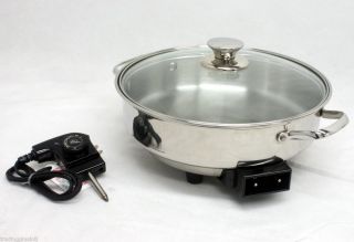 Electric Kitchen Wok Covered Cooking Skillet by Wolfgang Puck