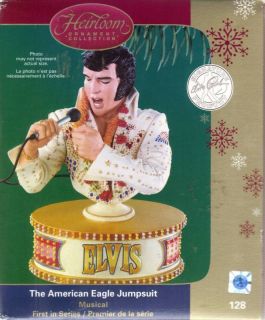 Carlton Ornament Elvis Presley American Eagle Jumpsuit
