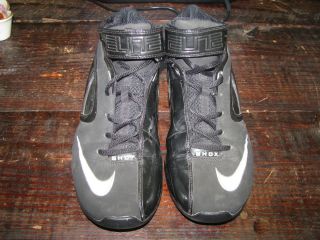 Nike Elite Shox TB Black Hightops Womens Size 10 Zoom Sole Basketball