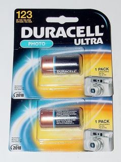 Packs Duracell Ultra Lithium Photo Batteries (123) 3V 123 /DL123A